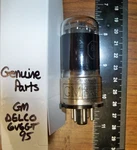 Strong Gm Delco Genuine Parts Metal Base Black Glass 6V6GT Tube. Fixed Price $69.99.