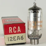 (1) Tested Rca 12EA6 Tube Silver Plate With Box Date Code Nm Pentode (b). Fixed Price $12.95.