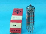 National 6X4 Tube Single Full Wave Rectifier Original Box Nos Nib. Fixed Price $19.88.