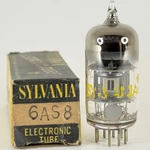 (1) Tested Sylvania 6AS8 Tube With Box Code Fe Esp Diode Sharp Cutoff Pentode. Fixed Price $9.95.