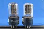 6SN7GT Rca Vacuum Tubes Pair Offset Black Plate TV-7 Tested Strong. Fixed Price $29.50.
