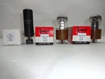 Sylvania 5932 / 6L6 Tube Pair Tested Date Match & Ge GL-1614. Fixed Price $100.00.