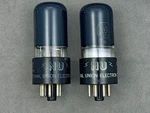 (2) National Union 6V6GT Power Tubes Black Glass Plates Test Nos Amplitrex. Fixed Price $39.99.