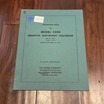 Ballantine 300H Sensitive Electronic Voltmeter Information Book 6-69-Y-02. Fixed Price $12.41.