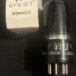1951 Nu 6V6GT/6V6 GT/6V6GTA Black Glass Power Tube Strong Tested National Union. Fixed Price $23.47.