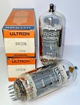 2X 6KD6 Ultron, Nos. Double Side Getter Ham Radio. Fixed Price $248.00.