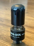 Vintage Tung-sol 25L6GT / Black Glass Power Pentode Tube 1963 Usa. Fixed Price $15.00.