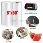 8"X50' Vacuum Sealer Rolls Commercial Grade Food Saver Storage Bags. Fixed Price $14.99.
