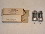 2 X JAN-CHS-7N7 Sylvania Tubes*black Plts*super Strong Matched PAIR*1960*NOS*#R9. Fixed Price $60.00.