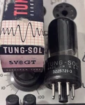5V6GT/5V6 Tung-sol Nib Beam Power Amplifier Nos Strong Test Tube Black Glass. Fixed Price $18.44.