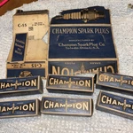 Vintage 6 Champion Spark Plug Nos Nib C-15 Coke Bottle 2-RING. Fixed Price $85.00.