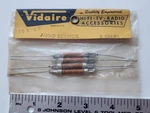 Vintage Vidaire 8 Ohm Audio Resistors Wirewound Nos 4 Pack Tube Radio Hi-fi. Fixed Price $7.95.