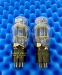 Two Western Electric 421A Tubes /amplitrex Tested Dd Getters 5998 1960'S. Fixed Price $749.00.
