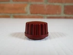 Vintage Burgundy 1" Radio Knob 1/4" Round Shaft Rca Zenith Philco Emerson. Fixed Price $7.50.