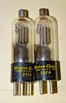 Pair, Western Electric Type 257A Radio/audio Output Tubes, Good. Fixed Price $110.00.