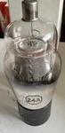 1 Rca 24A St Bottle Globe Rare Mesh Screen Engrave Power Vacuum Tube Surreal. Fixed Price $40.00.