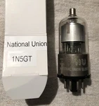 1EA Vintage National Union 1N5GT Vacuum Tube. Made Usa. Tests Good. See Pics. Fixed Price $5.75.