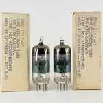 1961 Matched Pair Sylvania Jhs 6186 6AG5WA Tubes With Boxes Codes 6123 Pentodes. Fixed Price $24.95.