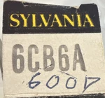 Sylvania Electronic Tube 6CB6A. Fixed Price $12.74.