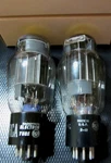Matched Pair Nos Nib Rca 1950'S White Label Black Plate 6AS7G Tubes - Perfect!. Fixed Price $109.00.