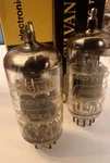 Matched Pair Nos Motorola Golden ECF80 Vacuum Tubes 6BL8. Fixed Price $35.00.