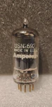 Amperex Usn 6922 E88CC Round Ring Getter Usa '1962- Tests Nos. Fixed Price $69.00.