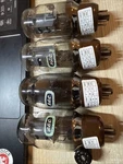 Gec KT66 6L6 Clear Glass Brown Base Oo Getter Tested Nos AT-1000 Matched Quad. Fixed Price $850.00.