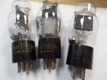 Raytheon Pillar 45 Triode Tubes Three Bag. Fixed Price $179.00.