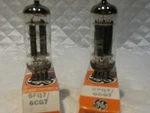 6CG7/6FQ7 Ge Nos Tube One Pair. Fixed Price $38.00.