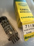 Vintage Amperex Pq 7119 E182CC Vacuum Tube Made Holland Heerlen 5 8B 1968. Fixed Price $425.00.