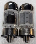Matched Pair Ge 6550A Power Vacuum Tubes Amplitrex Tested Good. Fixed Price $150.00.