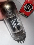 Nos Rca 12BZ7 Black Plate Horseshoe Getter Audio Vacuum Tube. Fixed Price $25.00.