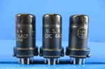 Rca Crc Jan 6AC7 Vacuum Tubes Lot Of 3 TV-7 Tested 100 %. Fixed Price $7.00.