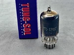 (1) Balanced Tung-sol JTL-12AU7 Black Glass Square Getter Tests Nos Amplitrex. Fixed Price $84.99.