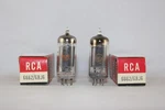 Clean & Matched Nib Pair Rca 6662 6BJ6 Black Audio Tubes Test Amplitrex Strong. Fixed Price $19.00.