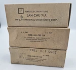 Wwii Jan Chs 71A Vacuum Tube Lot Of 3 National Union Military Navy Army Nos. Fixed Price $149.99.