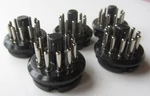 Vintage Nos Lot Of 5 Amphenol Pin Male Plug Bakelite Usa Tube 86CP11. Fixed Price $75.00.