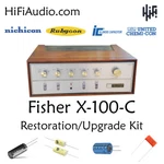 Fisher X100C Tube Amplifier Restoration Repair Service Rebuild Kit Fix Capacitor. Fixed Price $165.00.