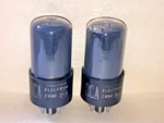1949 Rca 6SN7GT ECC33 Smoked Glass Tubes, Matched Pair, High Testing. Fixed Price $150.00.