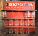 Vintage Rca Electron Tubes Store Display Rack Advertising Metal Sign 14 Jars. Fixed Price $149.99.