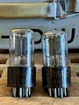 Pair Of Early 1950 Brimar 6SL7GT Vacuum Tubes Getters Closely Matched CV1985. Fixed Price $249.99.