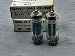 Matched Nos Pair 7044 (5687 Sub) Tubes Long Gray Plates Getters Amplitrex. Fixed Price $74.99.