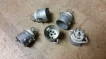 5 New Unused Nos Millen 7 Pin Ceramic Socket 6X4 F/ Old Ham Radio Tube Audio Amp. Fixed Price $5.00.