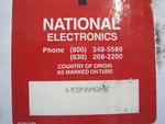 New National Electronics 645PAMGMB Crt Tube. Fixed Price $350.00.