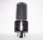 Delco 12V6GT Tube,tested STRONG!,12V6,RADIO,AMP,RCA,SMOKED Gray GLASS,1956. Fixed Price $10.95.
