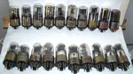 Lot Of (20) 6SQ7GT Tubes,radio,metal BASE,6SQ7,GM,HYTRON,TUNG-SOL,SYLVANIA,CBS,+. Fixed Price $43.95.