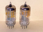 Western Electric JW5755 420A Jan Mil Spec Tubes - Matched Pair, Test Nos. Fixed Price $95.00.