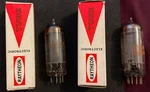 Pair Of Two (2) Vintage Rca Diamond Bottom CK5763 Vacuum Tubes Audio Amplifier. Fixed Price $33.50.