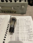Good Testing, Rca UX-281 (type 81) Globe Half Wave Rectifier Radio Vacuum Tube. Fixed Price $20.00.