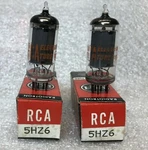 2 Rca 5HZ6 Vacuum Tubes. Manufactured In U.s.a. New Box.. Fixed Price $7.99.